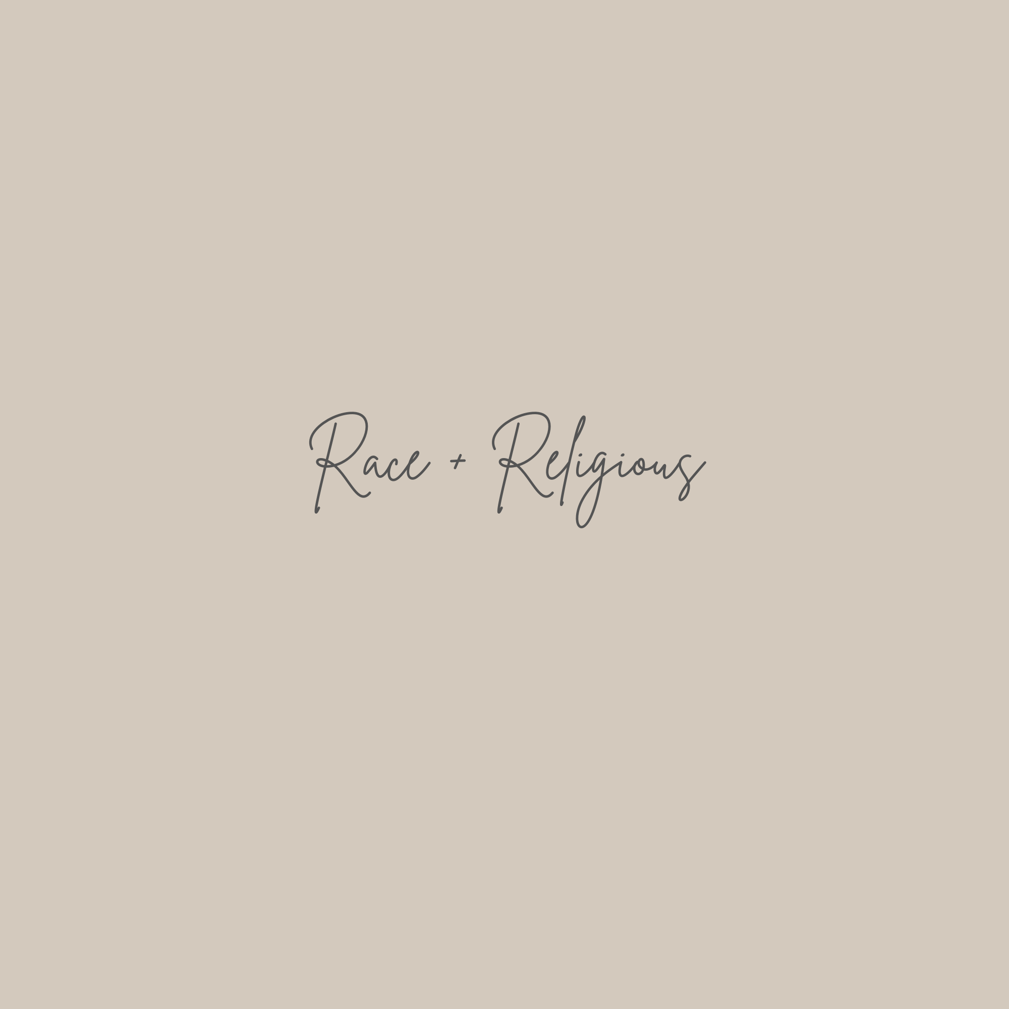 Race + Religious location cover